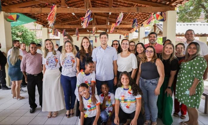 João Campos na entrega da nova unidade da rede municipal da capital (Edson Holanda/Prefeitura do Recife)