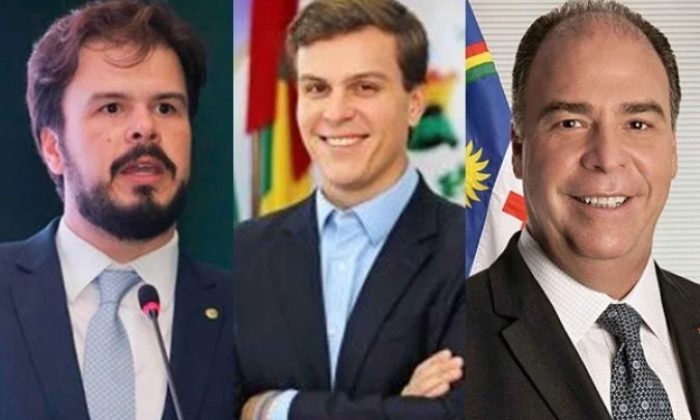 Fernando Filho, Miguel Coelho e Fernando Bezerra Coelho (Foto: Câmara dos Deputados, Redes Sociais e Senado)