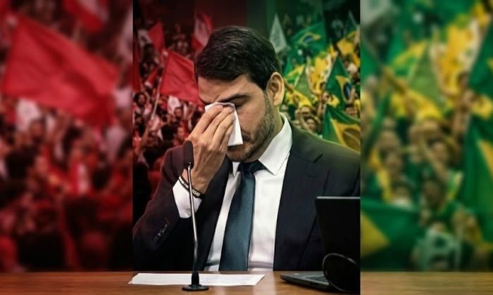 Jorge Messias precisava de pelo menos 41 votos para sua indicação ao STF ser aprovada. Teve 36. O total de votos contrários foi de 42 (Imagem: Arte sobre foto de Carlos Moura/Agência Senado)