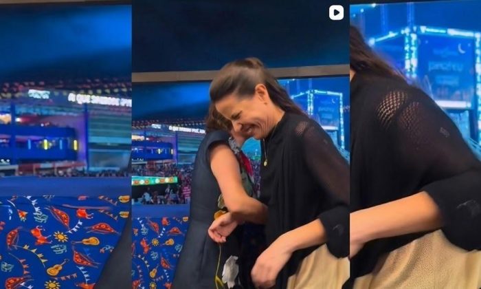 Governadora dança com Priscila Krause, durante show de Elba Ramalho (Foto: Reprodução / Instagram @raquellyraoficial)