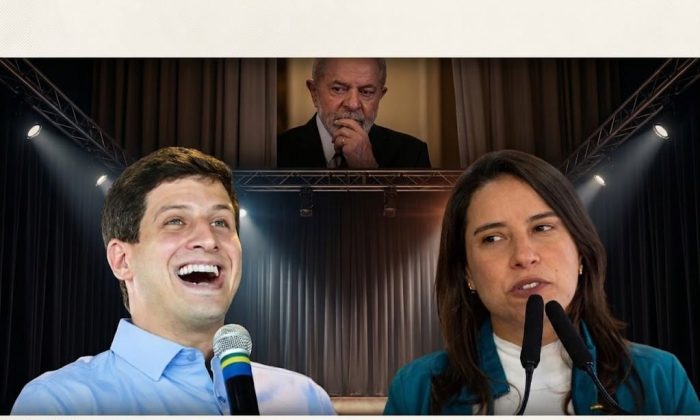 Nas pesquisas realizadas até agora em Pernambuco, ainda não entrou em cena o "Fator Apoio de Lula" (Fotos: João Campos (Rodolfo Loepert/PCR), Raquel Lyra (Marcelo Camargo/Agência Brasil), Lula (Divulgação) -
Arte com IA)
