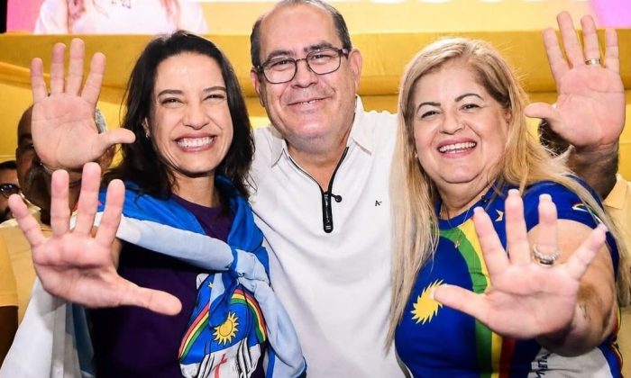 Raquel Lyra na inauguração do comitê de Andréa Medeiros, em Jaboatão dos Guararapes (Foto: Divulgação)