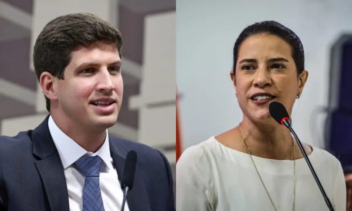 João e Raquel: Pesquisa mostra empate no primeiro e segundo turno (Fotos: Divulgação)