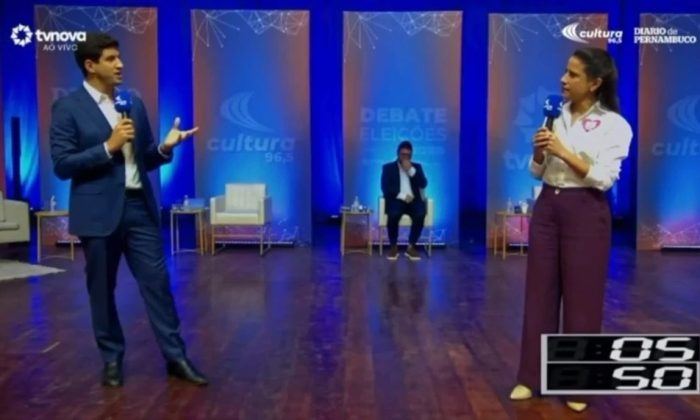 João e Raquel: Embate sobre a Rodoviária Caruaruense (Foto: Reprodução)