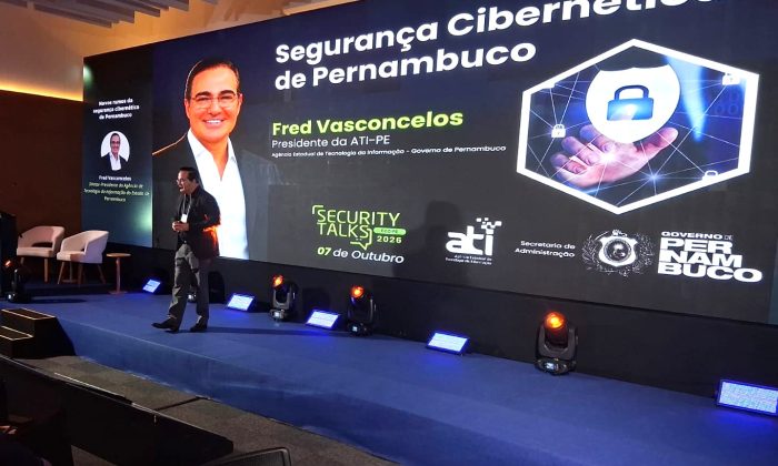 Fred Vasconcelos, presidente da ATI-PE, no Security Talks PE 20226 (Foto: Divulgação)